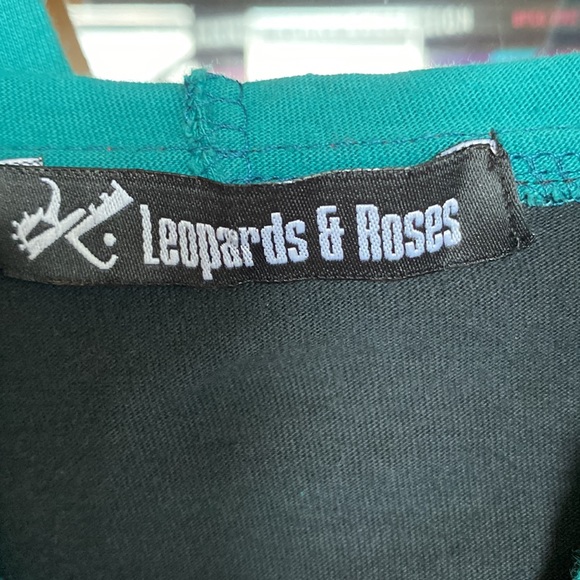 Leopards and Roses Funky Hippy/Boho Zippered Tunic/Hoodie - Size Large - Picture 2 of 13